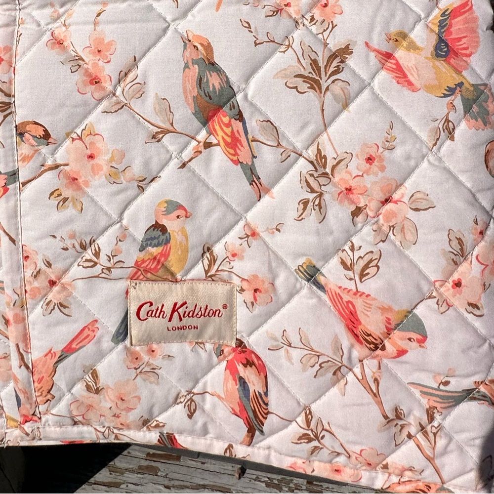 Cath Kidston London British Birds King 3pc Quilt Set Bedding NEW